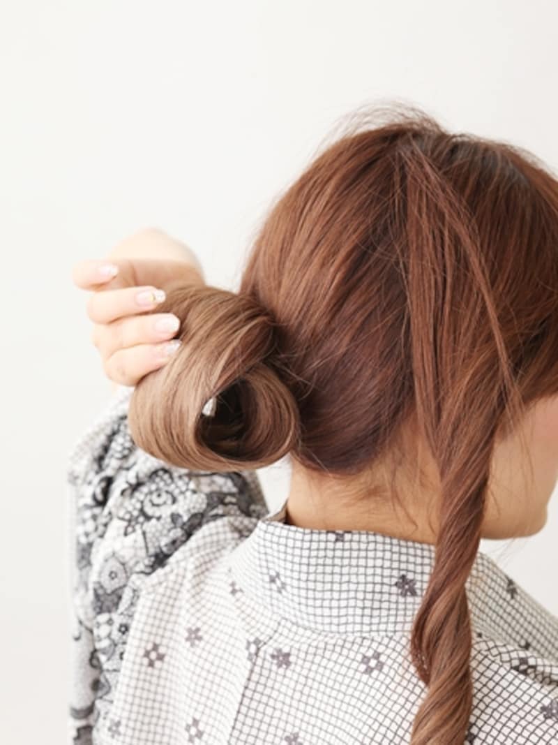 くるくる巻き込む