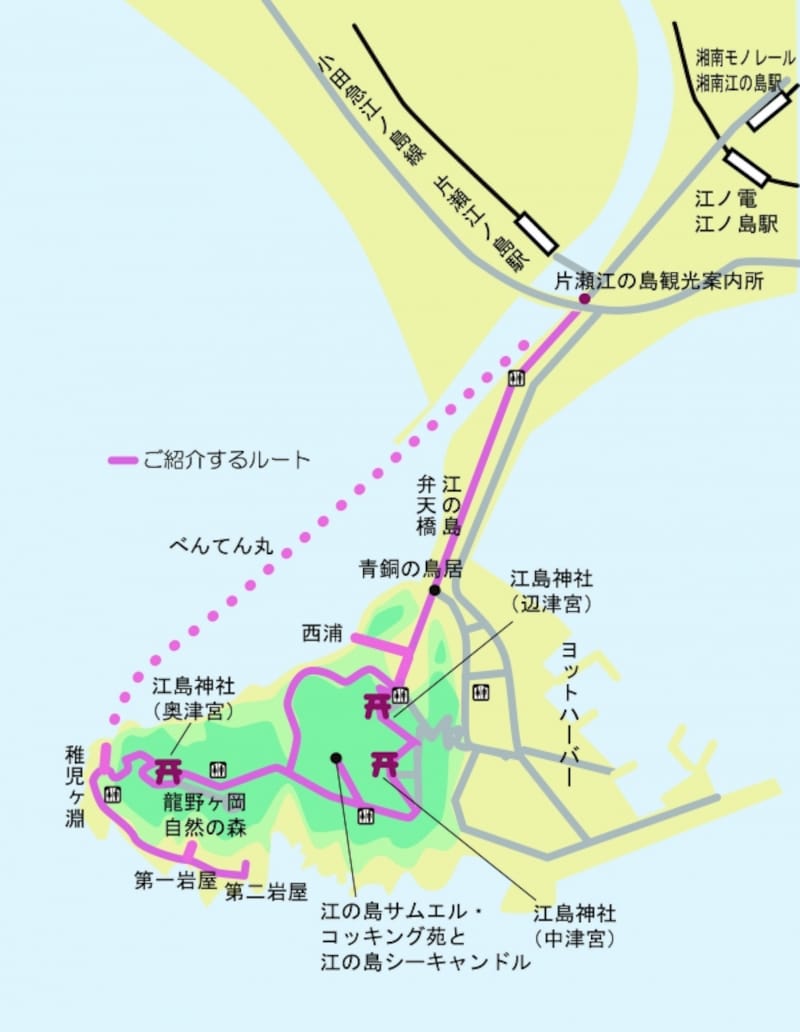 江の島の地図