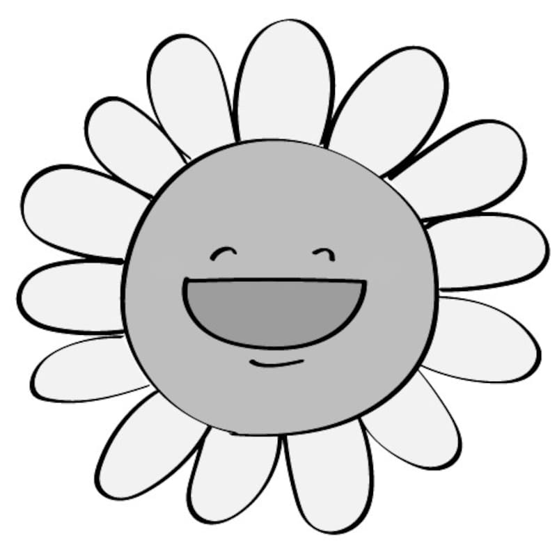 暑中見舞い イラスト 無料 フリー ひまわり 夏 白黒