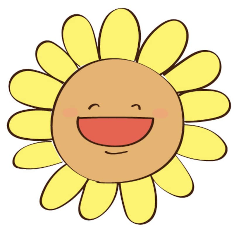 暑中見舞い イラスト 無料 フリー ひまわり 夏 カラー