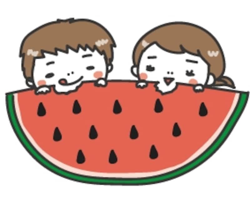 暑中見舞い イラスト 無料 フリー 子どもたち カラー かわいい