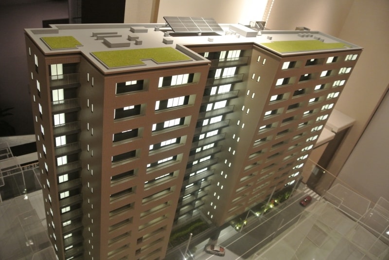 ザ・パークハウス 上野の完成予想模型