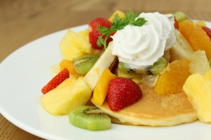 パンケーキなどのスイーツも種類が豊富