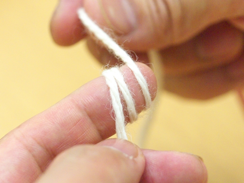 3重の輪を作る