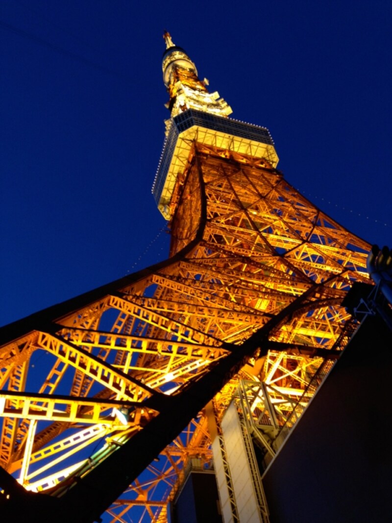 怪しく浮かび上がる東京タワー。