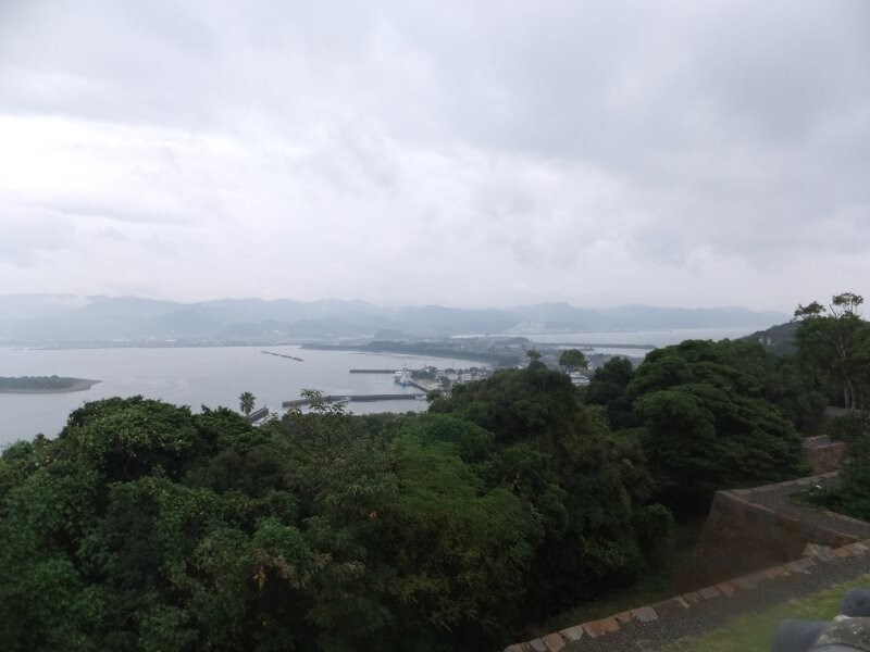 富岡城址から眺める天草下島