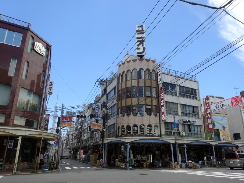 南北に伸びるのが「かっぱ橋道具町」だ