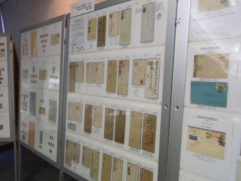 切手展の様子