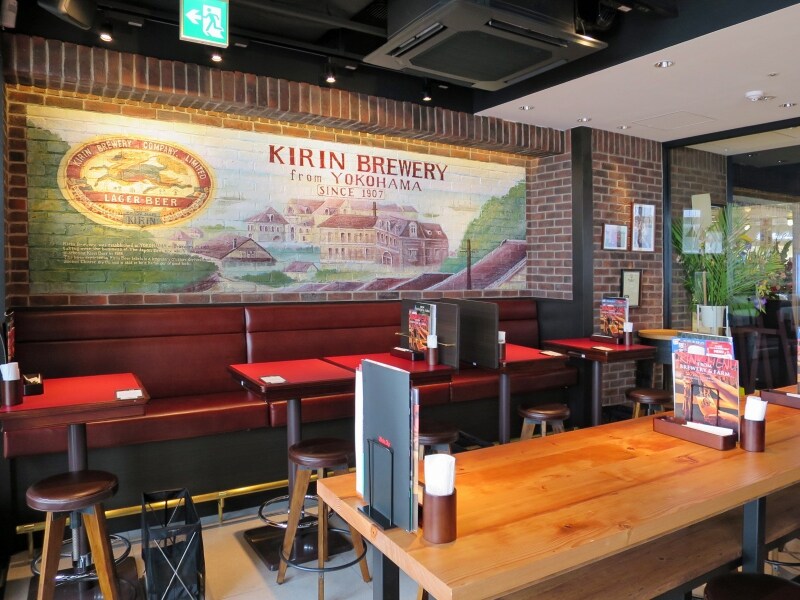 「Kirin City」では、キリンビール横浜工場限定醸造の「スプリングバレー」が飲めます