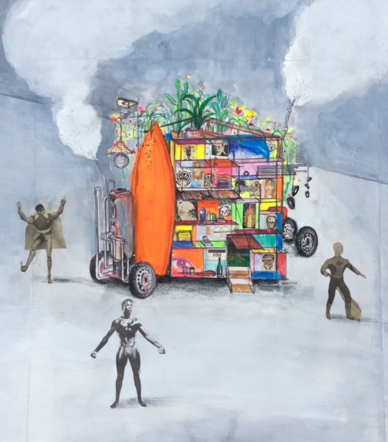 大竹伸朗undefined構想イメージundefined2014undefined(C)Shinro OhtakeundefinedCourtesy of Take Ninagawa, Tokyo