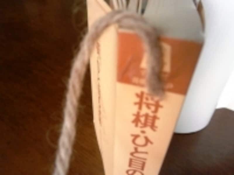 糸を背表紙に、一工夫