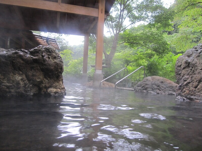 川古温泉浜屋旅館の露天