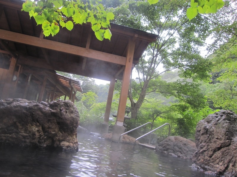 開放感のある混浴露天