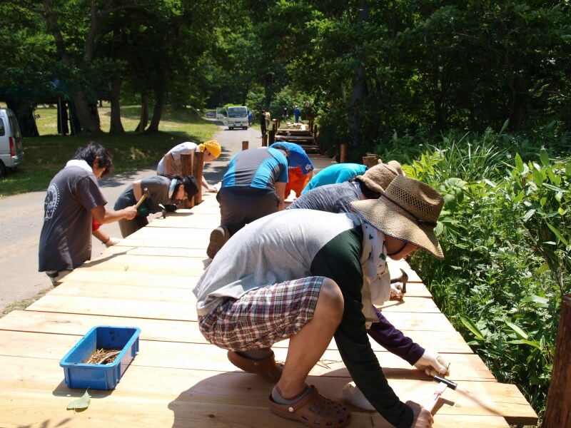 ボードウォークキャンプの様子