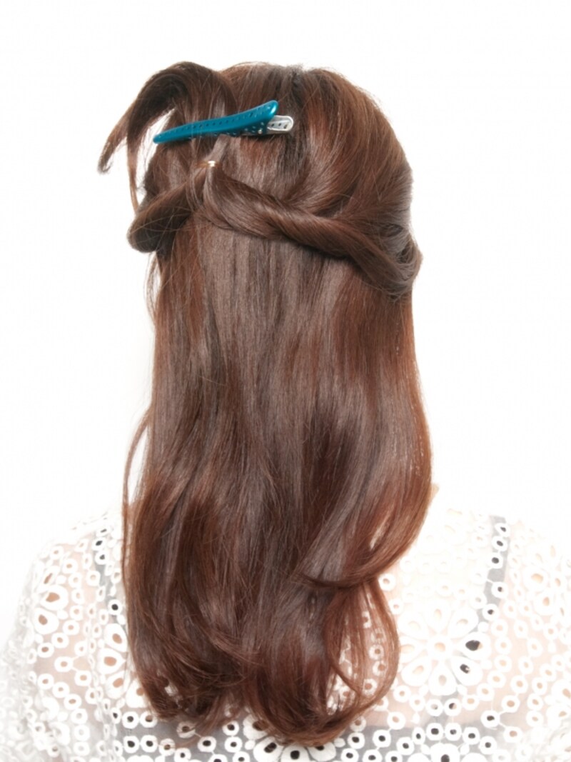 毛先が邪魔にならないように