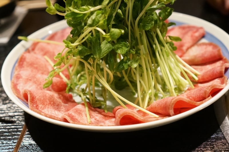 しゃぶしゃぶ用のタン