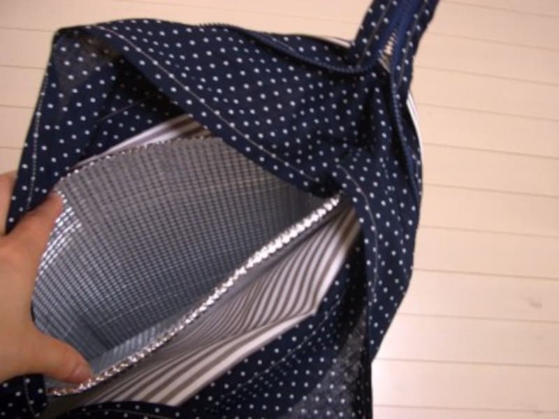 アルミバックをセットする