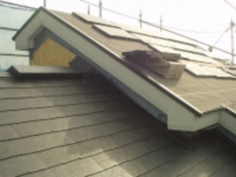 スレート屋根の写真