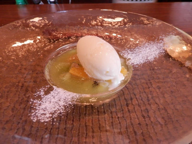 メロンソースのジェラート