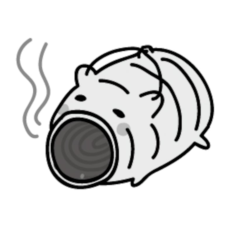 【モノクロ】可愛いぶたの蚊取り線香です。