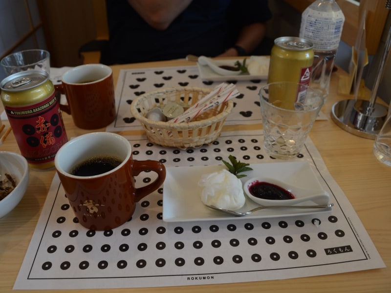 コーヒーとデザート