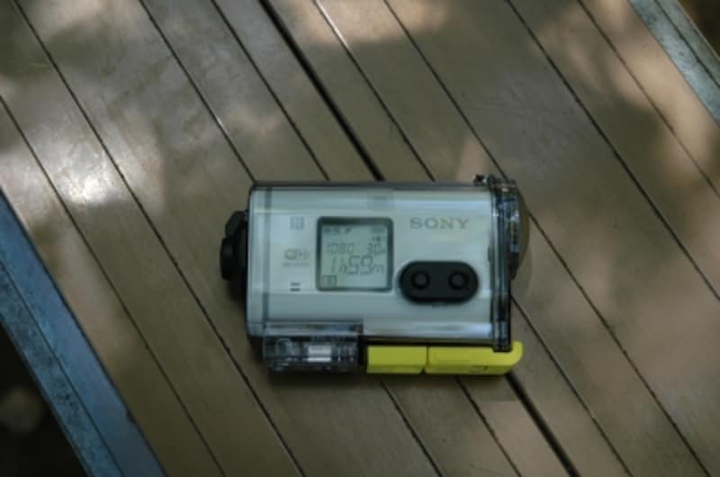 ウオータープルーフを装着したところ