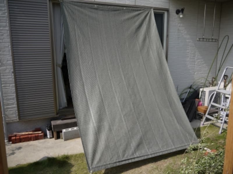 オーニング風サンシェード（日除け）のDIY、完成例