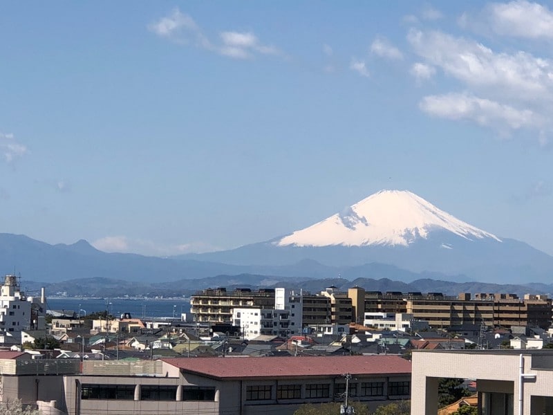 「湘南江の島」駅のルーフテラスからは、富士山がどーんと大きく見えます!