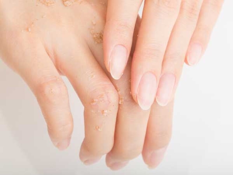 指までしっかり角質オフ