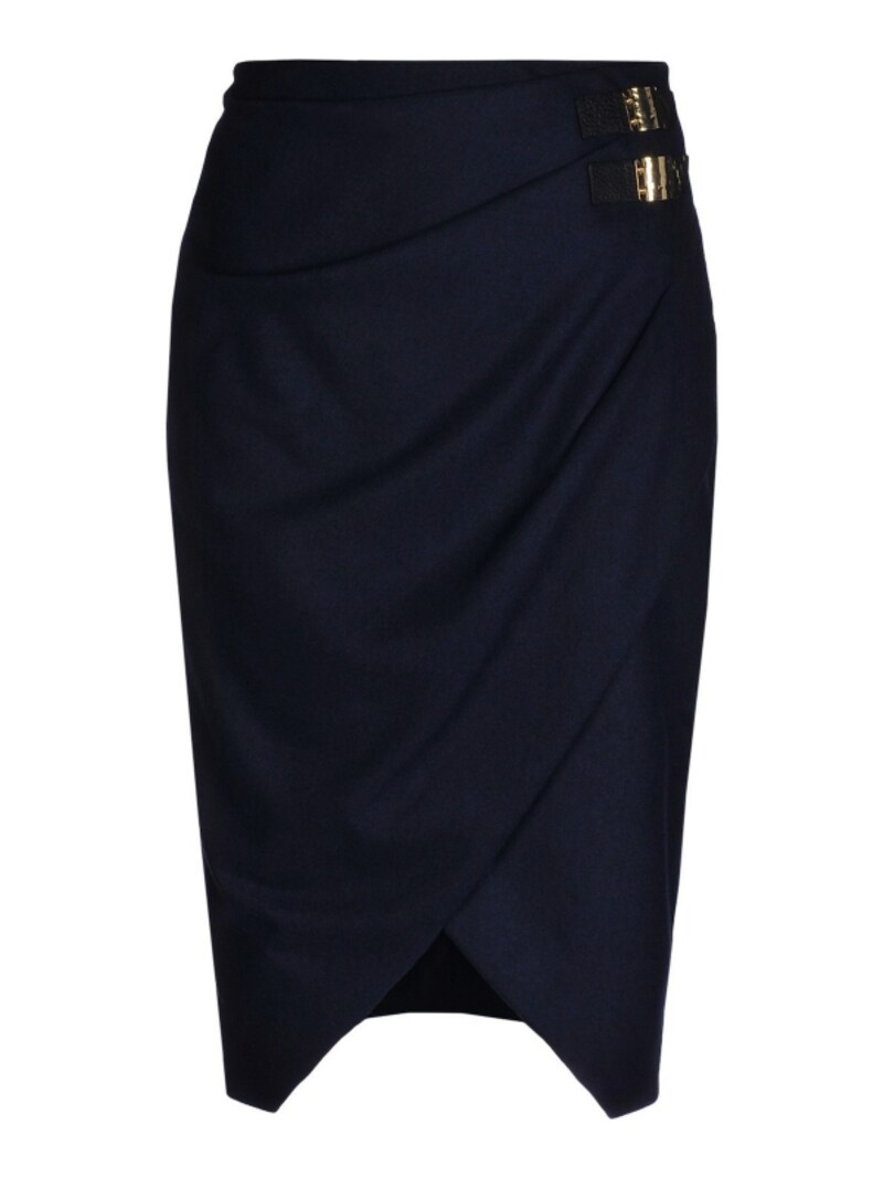 ALTUZARRA/Knee length skirt(ネイビーブルー)