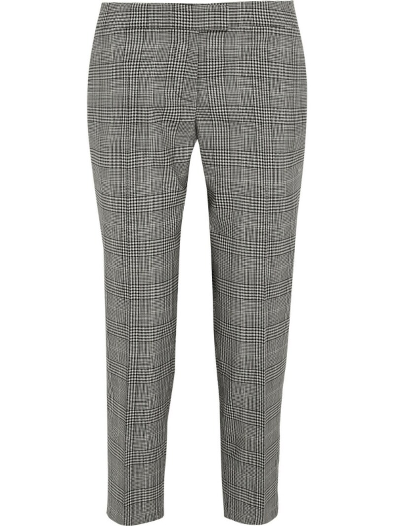 Stella McCartney/Dorot Prince of Wales check stretch-wool tapered pants(グレンチェック)