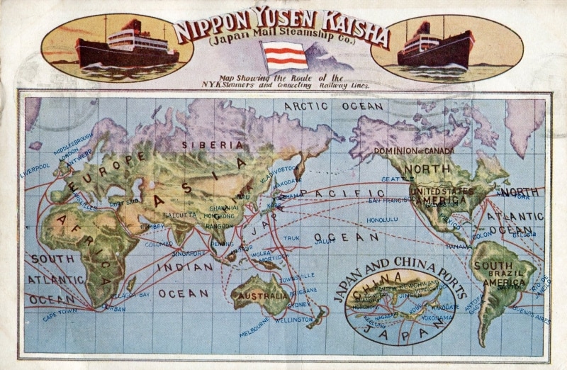 日本郵船のはがき