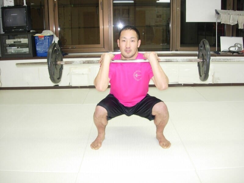 フロントスクワット(前・ボトム)