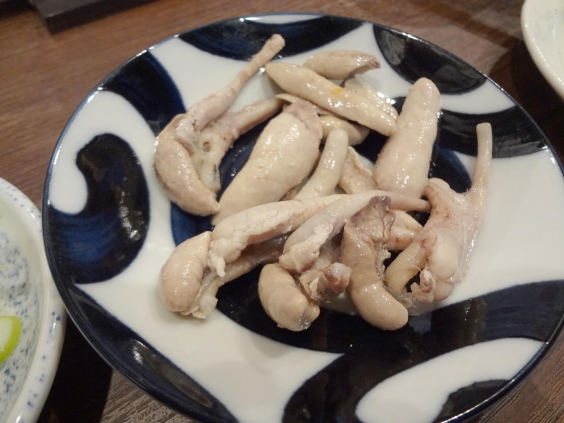 珍しい鰻肝刺し