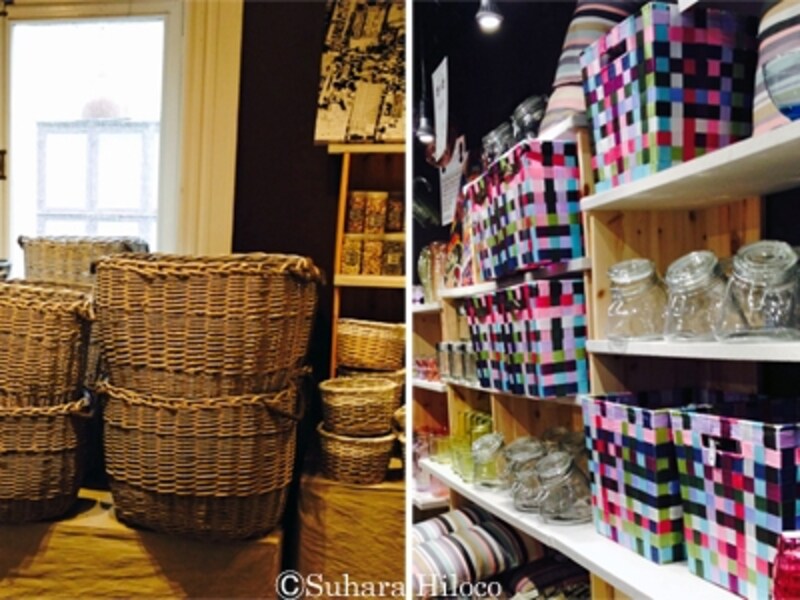 ソストレーネのカゴ収納