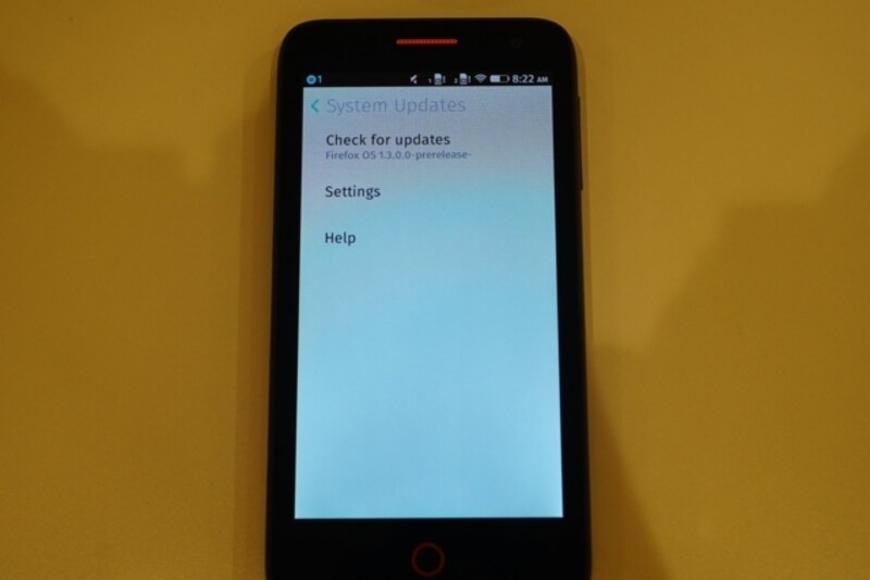 FireFox OSのバージョンは1.3.0。
