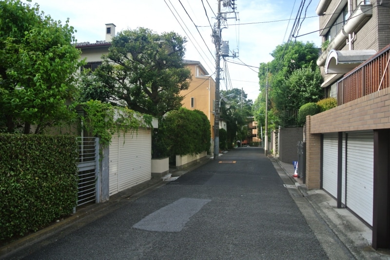 白金台三丁目の街並み