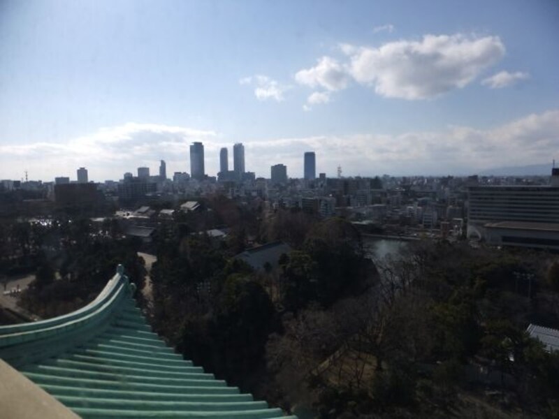 名古屋城(5)/天守閣からの眺め/名古屋駅方面