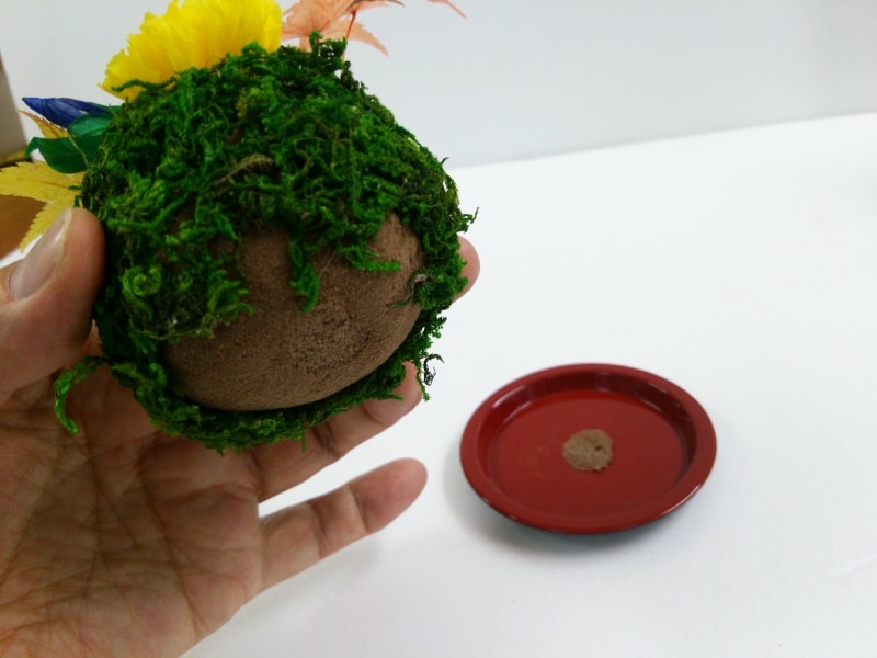 もみじのプリザのアレンジ