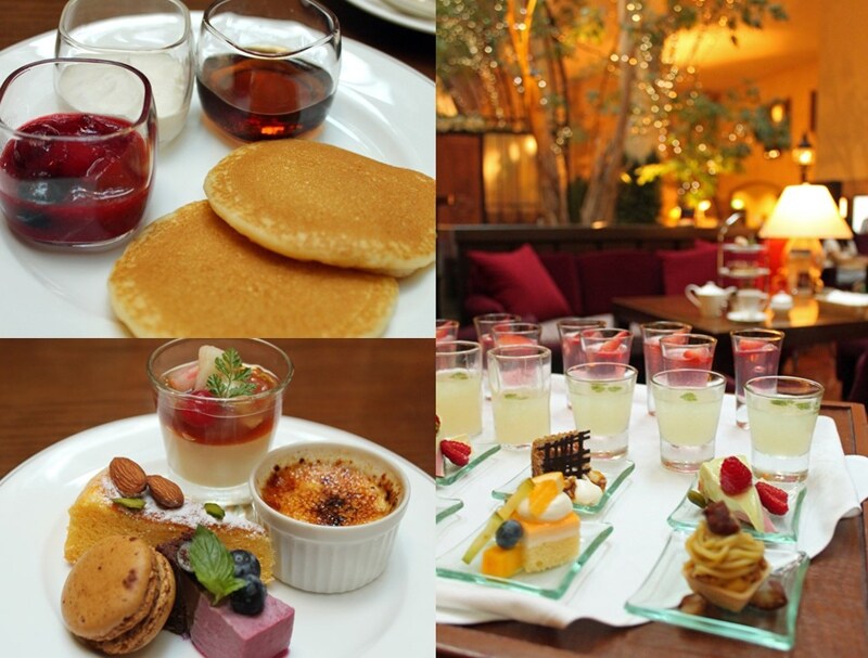 パンケーキは、スコーンよりお腹にたまらないので、デザートワゴンからたくさん選べそう