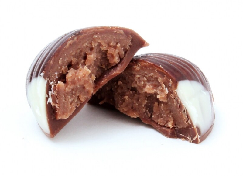 チョコレートの中は栗のペースト