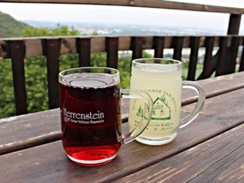 赤のブドウジュース