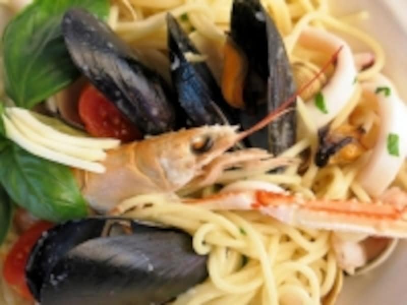 シーフードパスタ