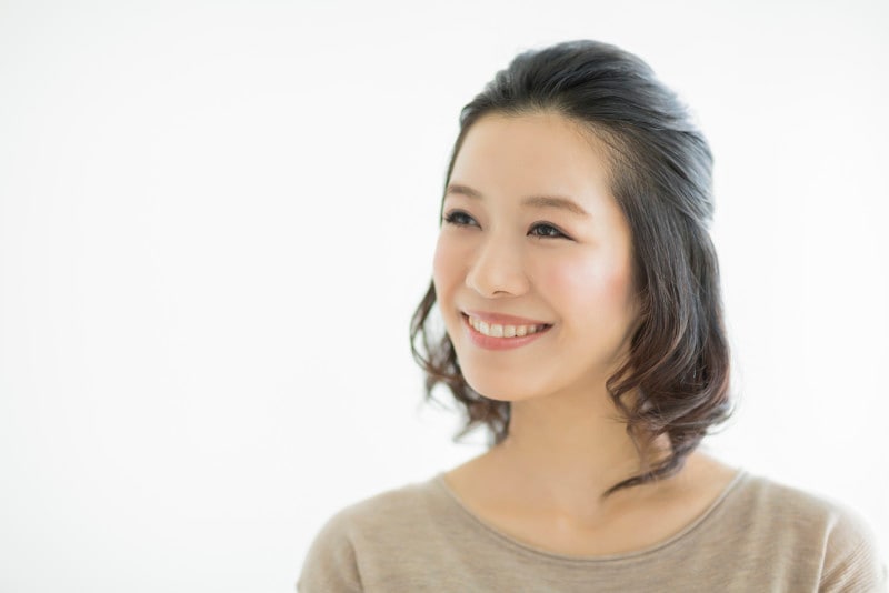 日頃から笑顔のバリエーションを意識していることで表情豊かに。