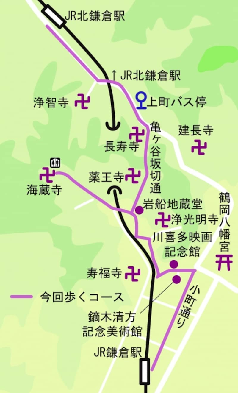 ご紹介するコースの地図