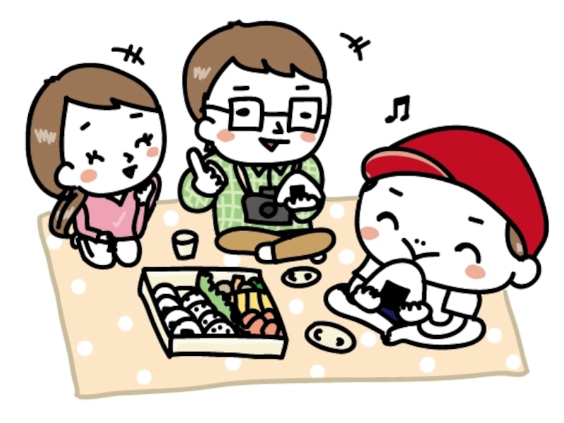 お弁当　運動会　イラスト　カラー　かわいい