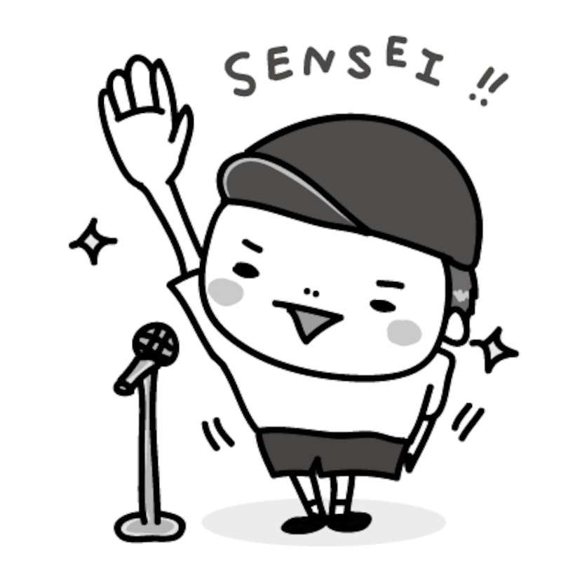 男の子　運動会　イラスト　白黒　かわいい