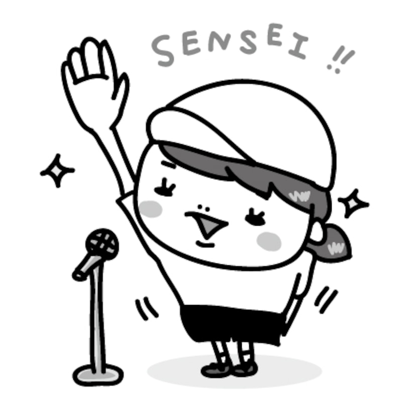 女の子　運動会　イラスト　白黒　かわいい