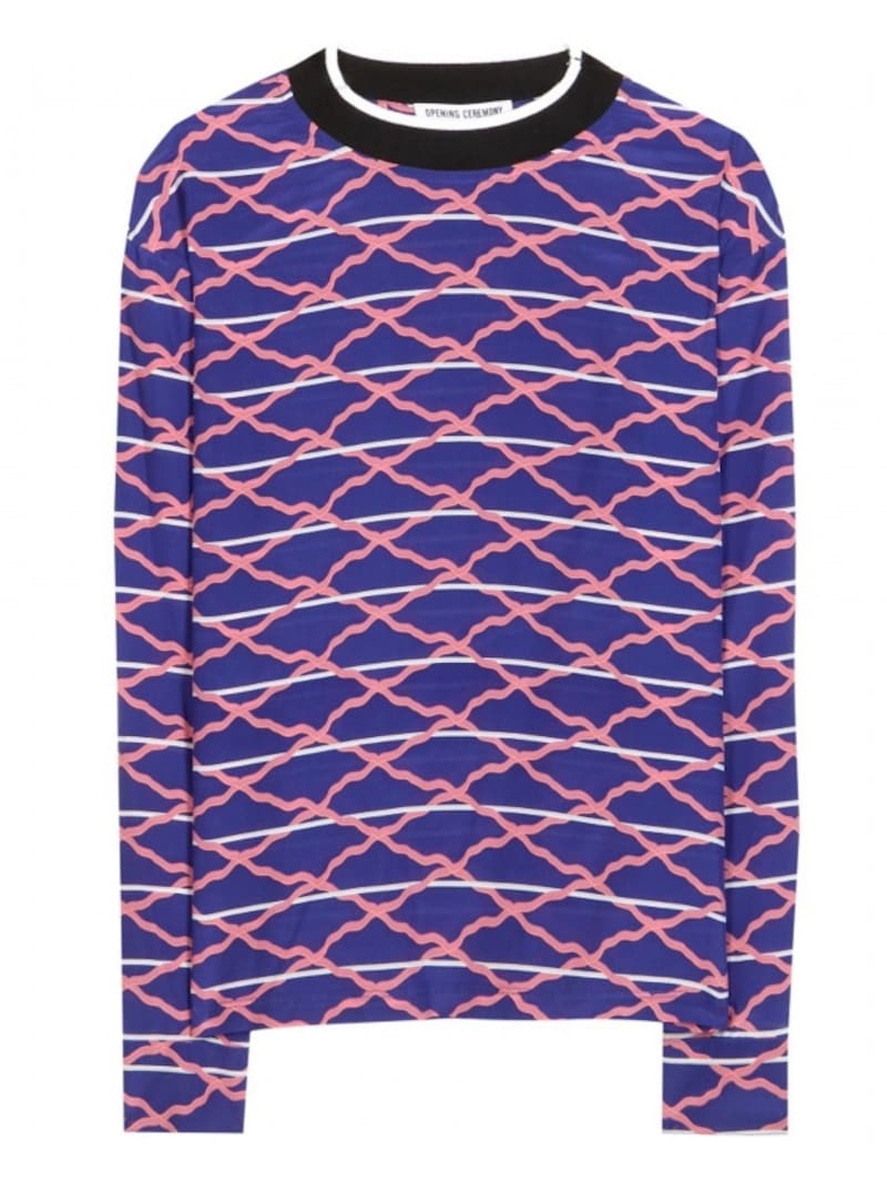 OPENING CEREMONY／Printed silk top