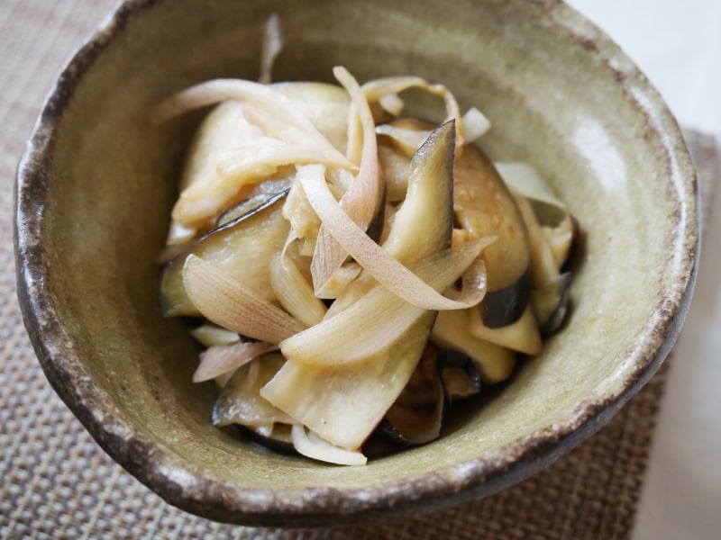 ナスとミョウガの和風サラダ